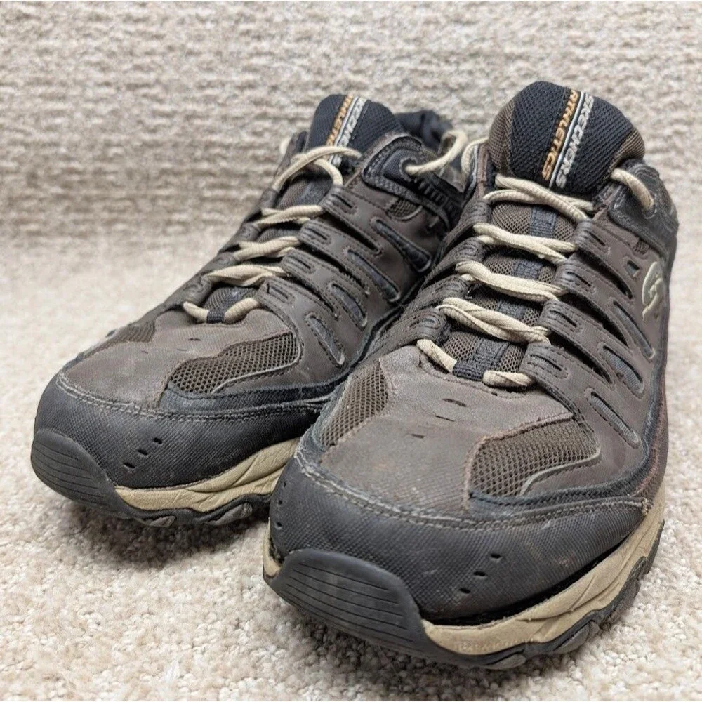 Skechers Afterburn 50125 Men’s Sneakers Size 14 Black Memory Foam Athletic Shoes